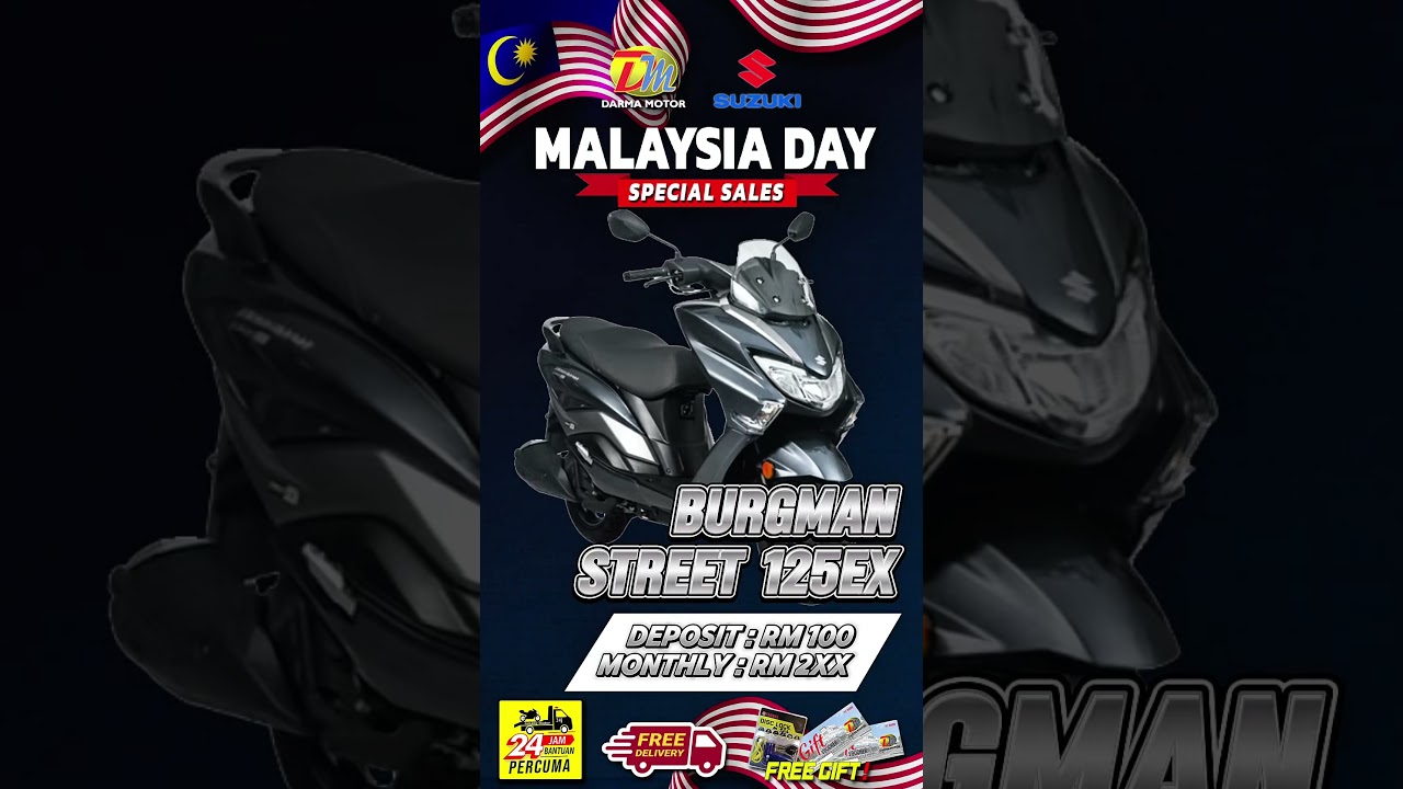 Suzuki Burgman Street 125EX on sale! #darmamotor #suzuki #burgmanstreet #scooter #sale #fyp