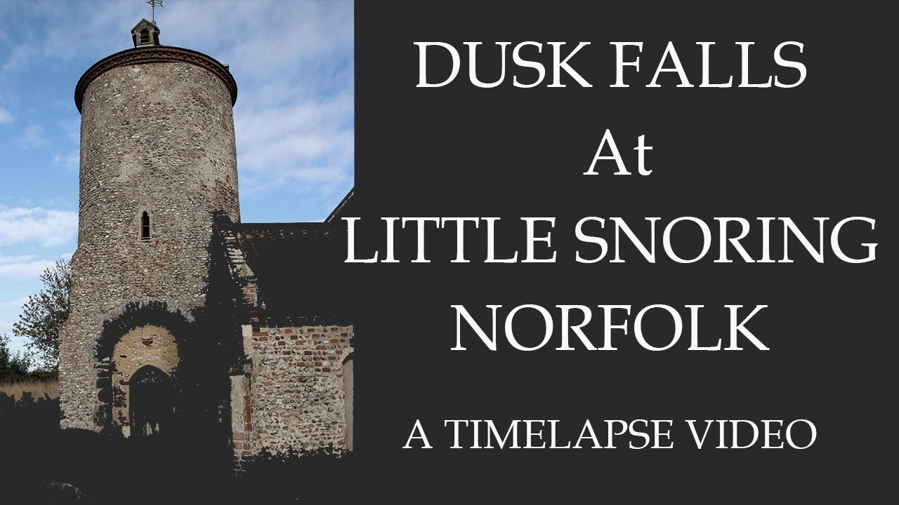 Dusk at Little Snoring church in Norfolk - Three hour timelapse