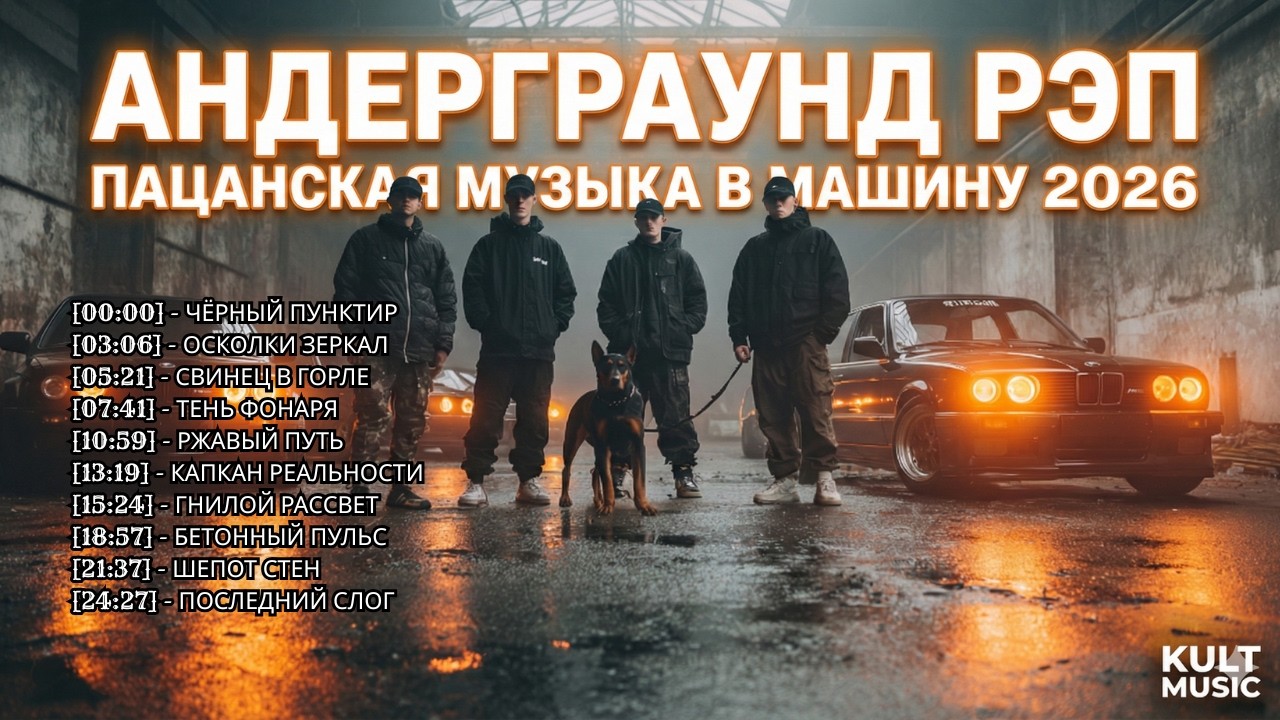 🎧 Пацанская музыка в машину 2026 — Русский рэп 2026 | Рэп про жизнь и силу | KULT Music