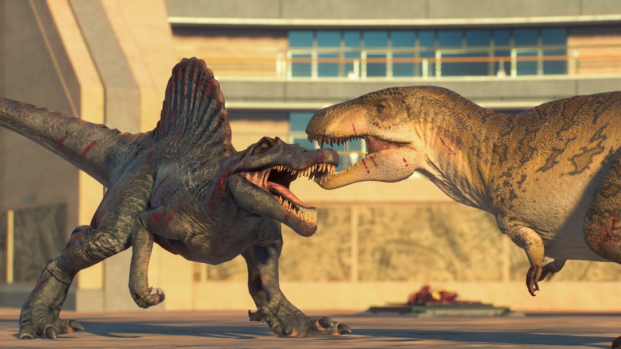 Spinosaurus VS Acrocanthosaurus - Jurassic World Evolution 2