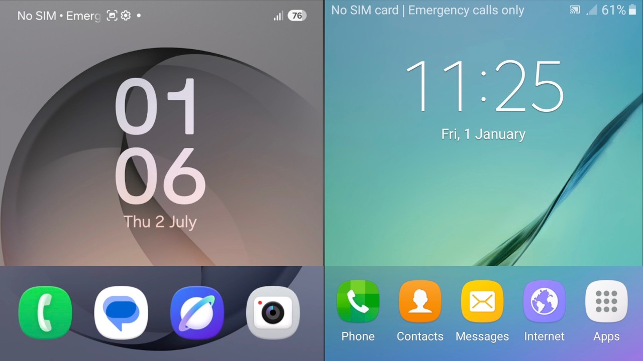 One UI 8.5 vs Android 6 (S6) - a decade apart!
