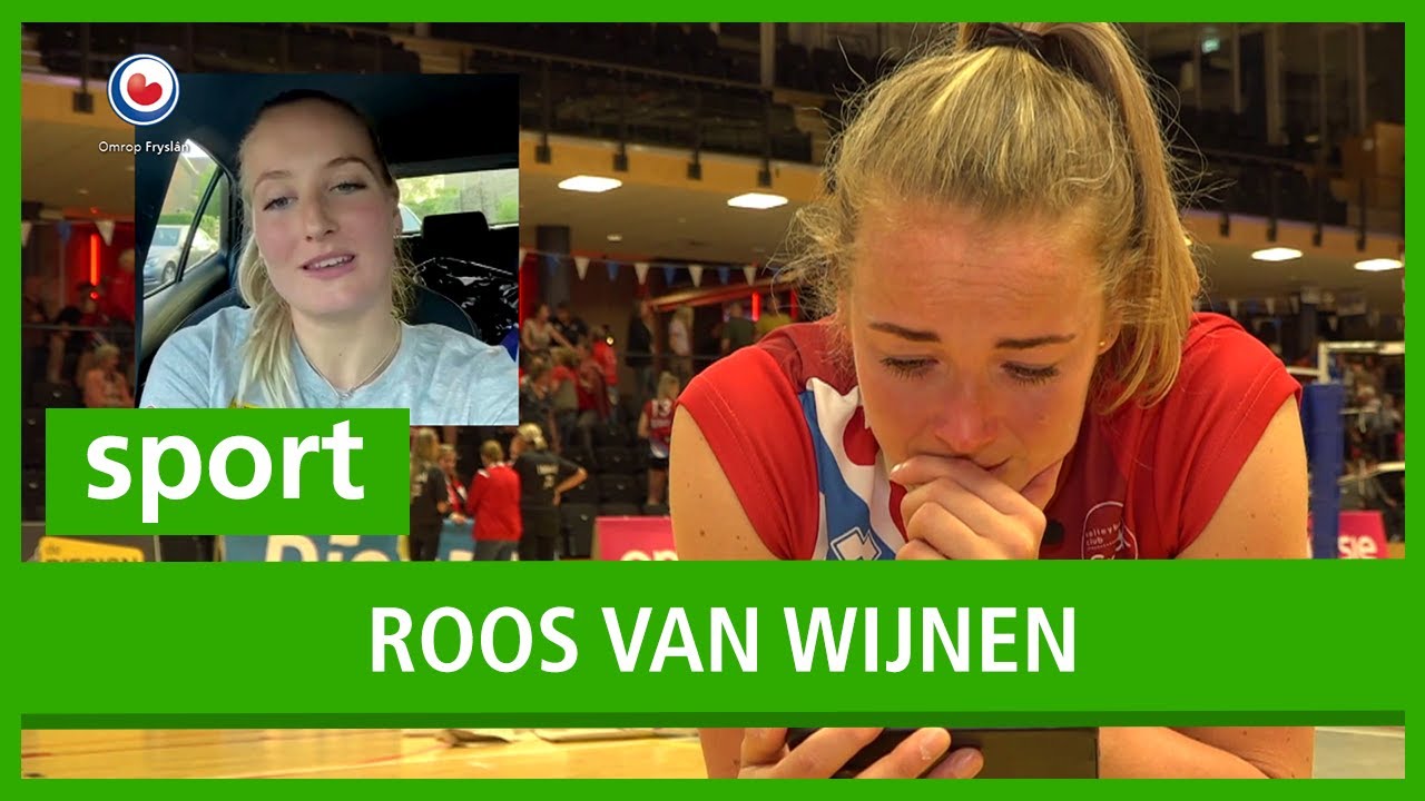 Volleybalster Roos van Wijnen haar laatste wedstrijd