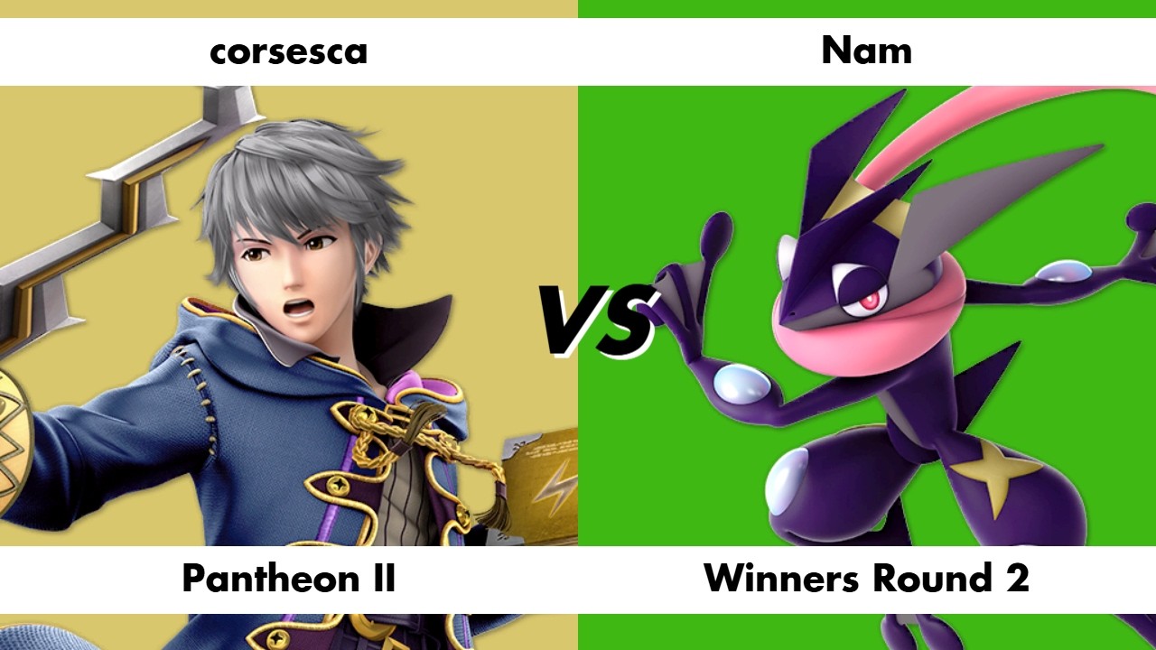 corsesca (Robin) vs Nam (Peach / Greninja) - Pantheon II Winners Round 2