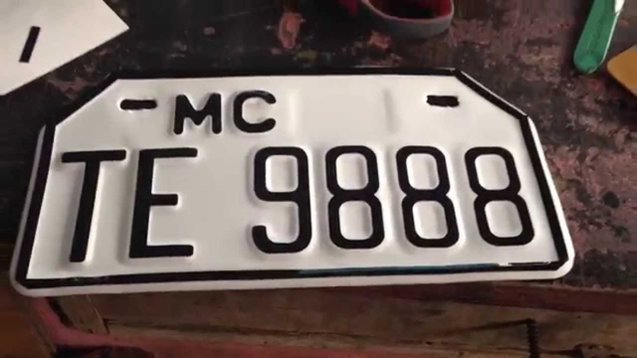Motorcycle Plate Number Restoration (after)