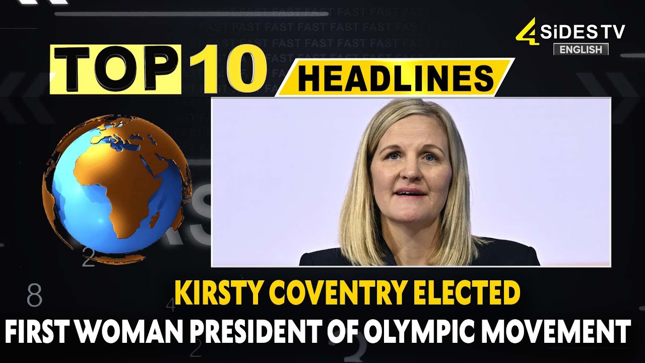 Top 10 English News : Kirsty Coventry Elected First Woman President Of Olympic Movement ||