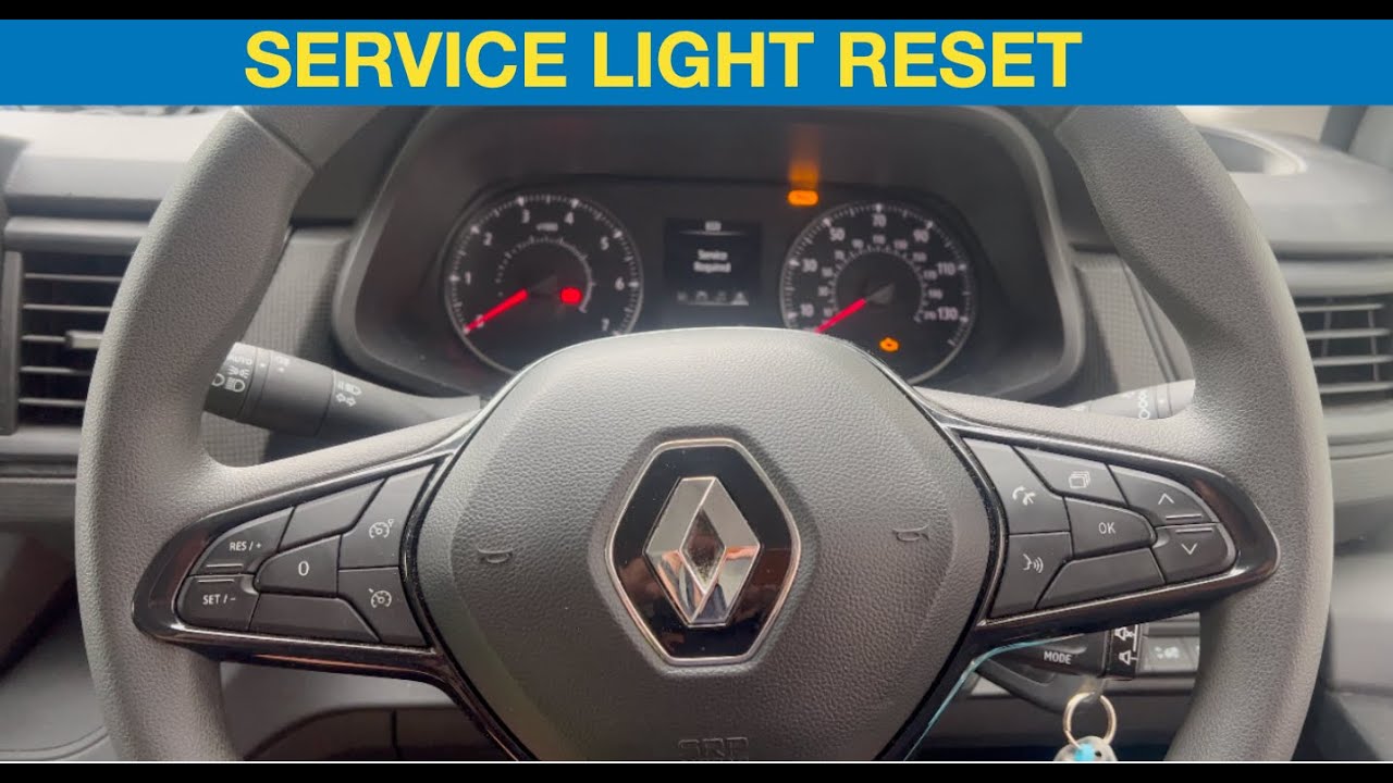 2022 Renault Trafic Service light reset