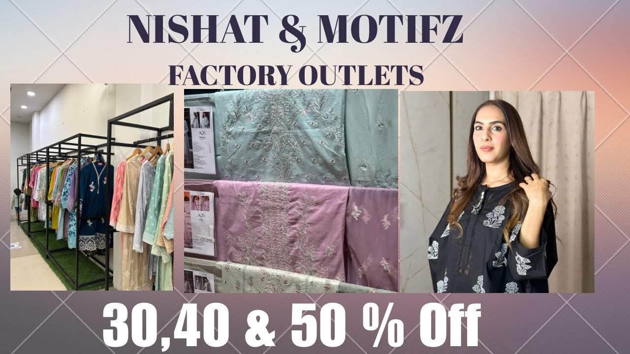 Nishat & Motifz Factory Outlets/ Eid Dress Hunt/ Shopping Vlog #shopping #eidvlog
