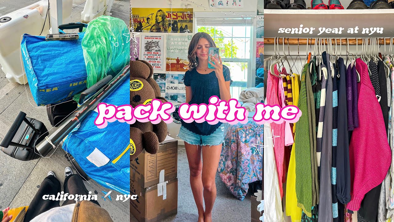 PACK WITH ME: senior year at NYU