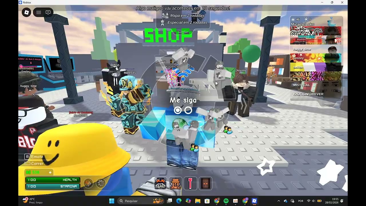 Comprando o emote - Roblox: Something Evil Will Happen