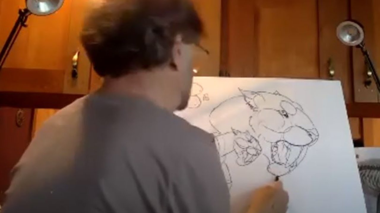Drawing a Saber-toothed Cat with Mark Hallett (Session 2)
