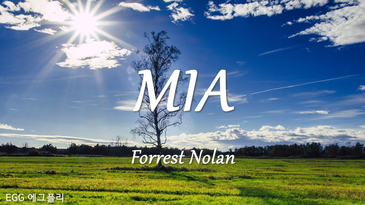 [Playlist]팝송추천#284 🎶MIA - Forrest Nolan  (lyrics)