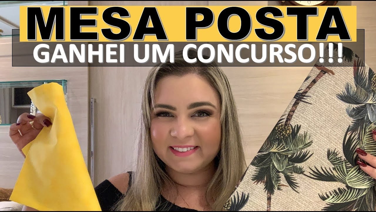 GANHEI UM CONCURSO DE MESA POSTA | REPRODUÇÃO DA MESA E PRÊMIO