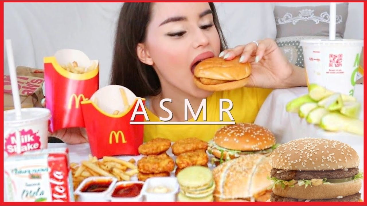 ASMR MUKBANG MCDONALD'S *eating sounds* 먹방 먹는 소리
