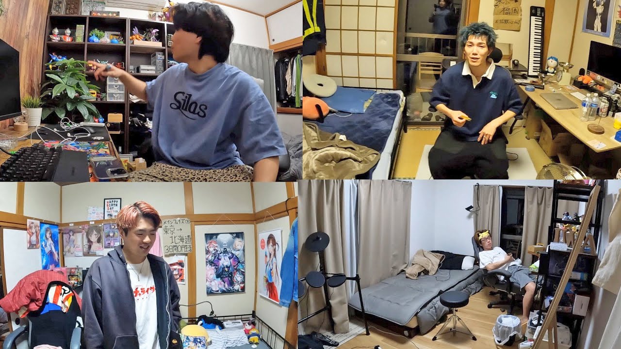 男4人シェアハウスのルームツアーしたみたよ。