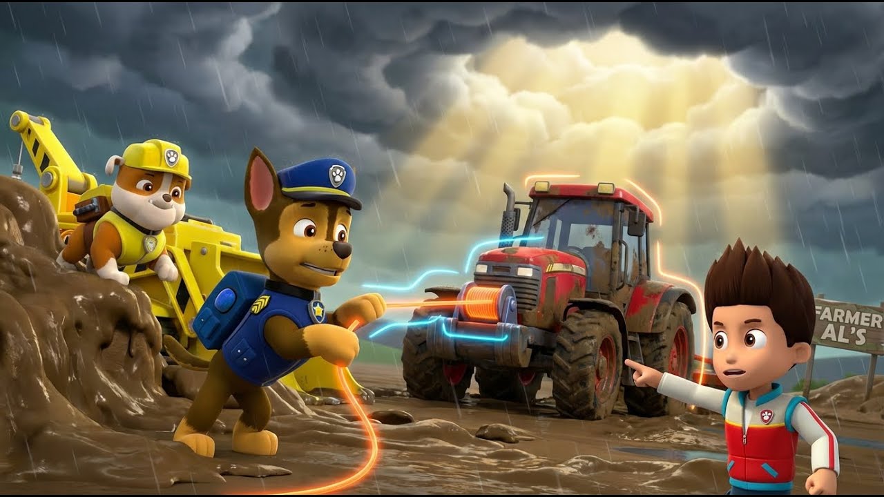 PAW Patrol: Pups Save the Sinking Tractor! 🚜🌧️ | Mudslide Rescue & STEM Teamwork!