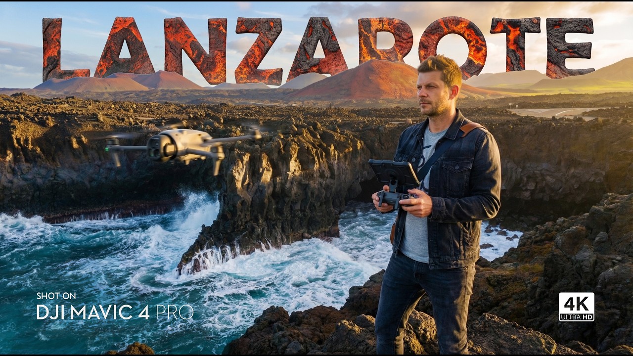 DJI Mavic 4 Pro – My Cinematic Drone Adventure Across Lanzarote (Canary Islands)