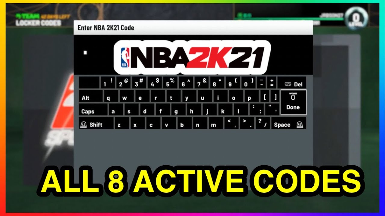 ALL 8 ACTIVE LOCKER CODES IN NBA 2K21 MY TEAM | ACTIVE LOCKER CODES