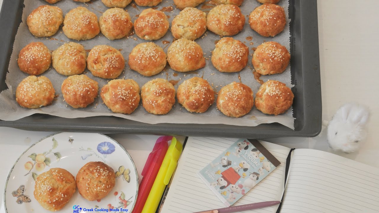 Greek Cheese Balls in 5’ w/ Yogurt (no fillo) - Τυροπιτάκια Βραχάκια Γιαουρτιού των 5’ (χωρίς φύλλο)
