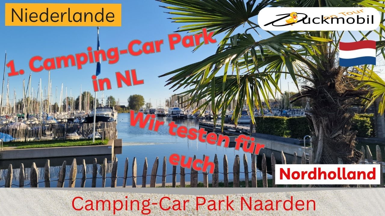 Camperplaats Naarden mitten im Yachthafen - 1. Camping Car Park der Niederlande