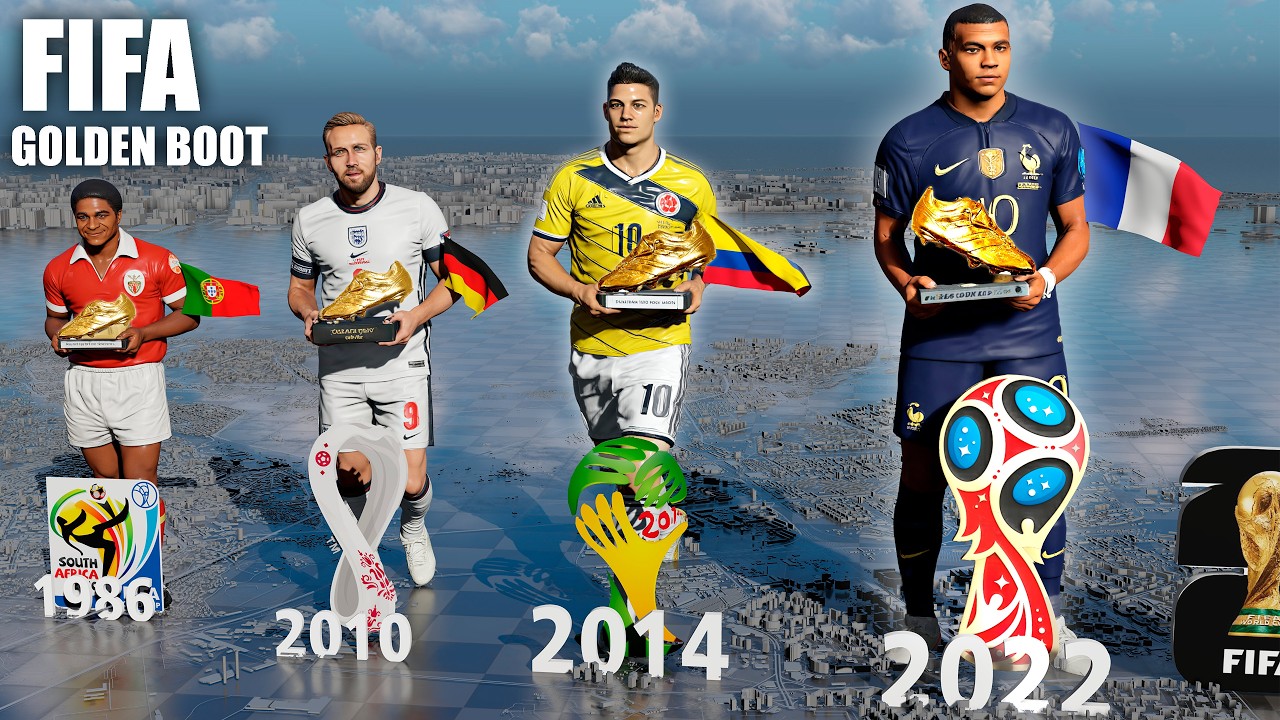 FIFA World Cup Golden Boot Winners Evolution ⚽️