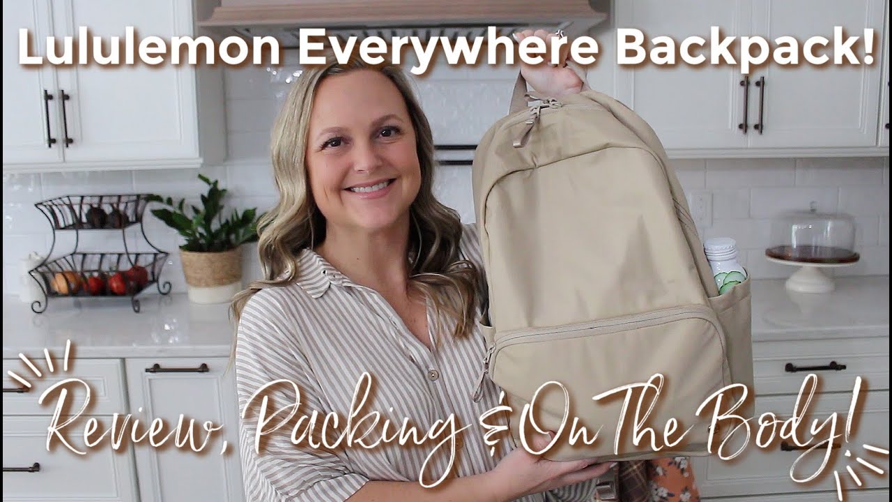 LULULEMON | Обзор рюкзака Everywhere 22 л, упаковка и ношение на теле! | GatorMOM