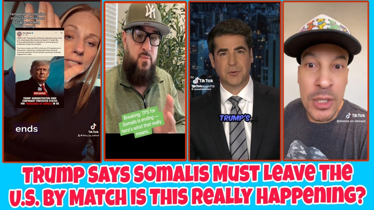 Somalis Heavily In Tears As Trump Cancels Their Temporary Protection Status.