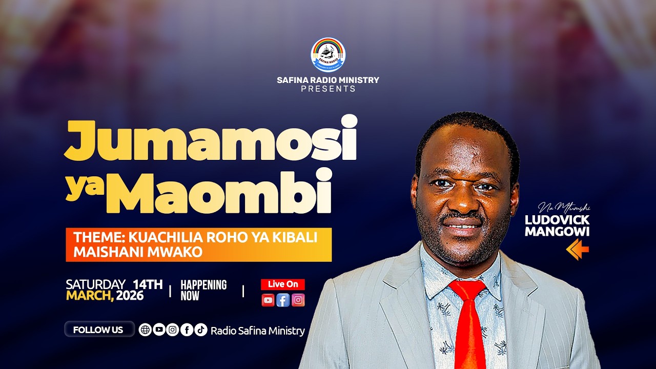 LIVE NOW 🔴LUDOVICK MANGOWI - MAOMBI YA KUACHILIA ROHO YA KIBALI MAISHANI MWAKO - 14/3/2026
