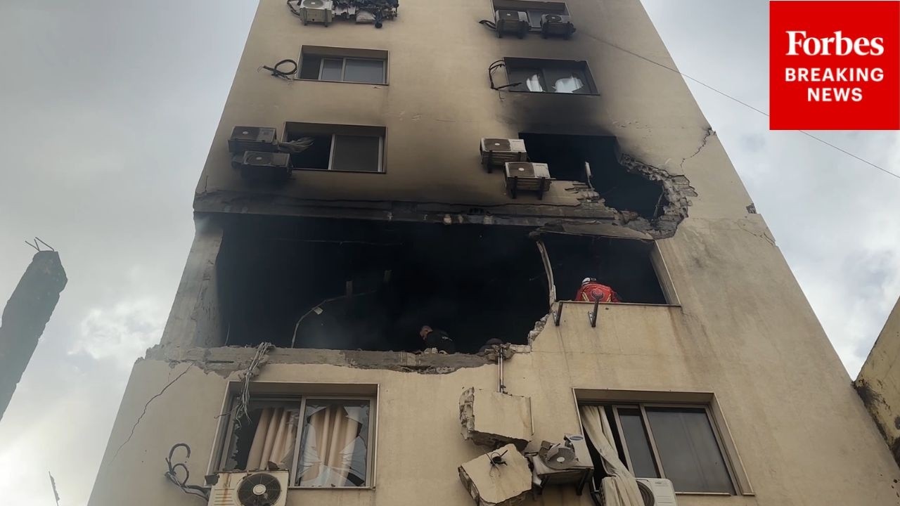 Israel Strikes Buildings In Nabatieh And Beirut, Lebanon, Amid Regional War With Iran & Its Proxies