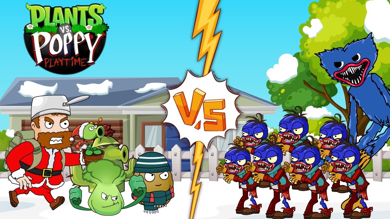 Zombies HUGGY WUGGY Vs Plant Vs Zombies Animations - Happy New Year (Series 2022)