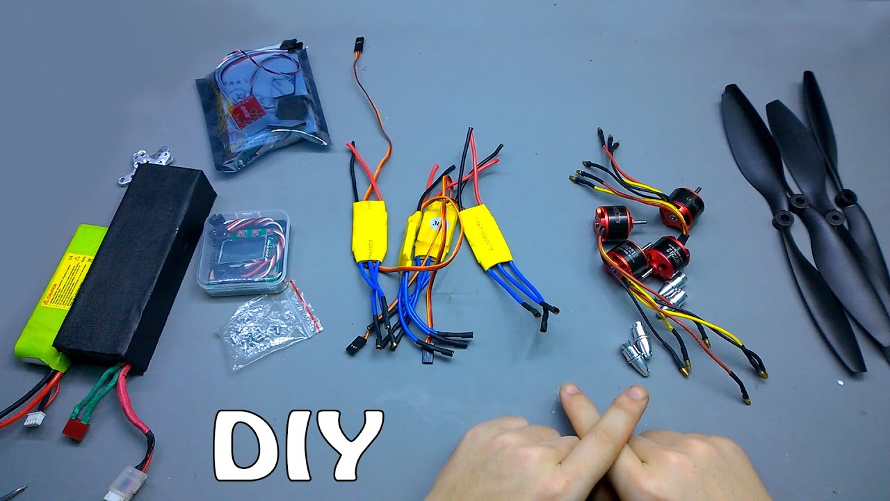 Chế Quadcopte Phi Thuyền Bay Siêu Mạnh Từ  4 Chiếc Motor 3 Pha 1000 Kv ̣| DIY spaceship