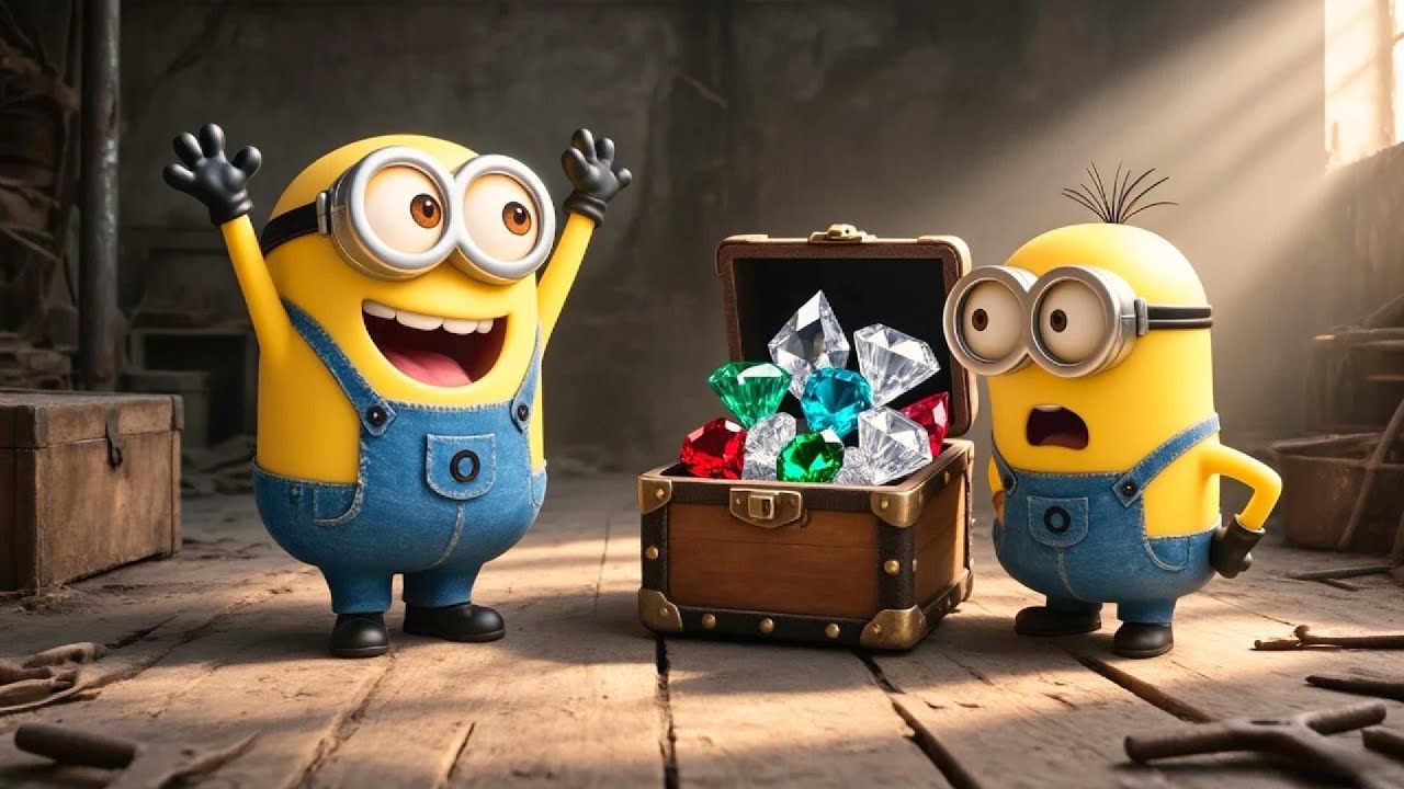 TREASURE CHEST MYSTERY 💎🔍 Dave’s Big Find, But Kevin Thinks Something’s Fishy 🧐✨| Minions Animation