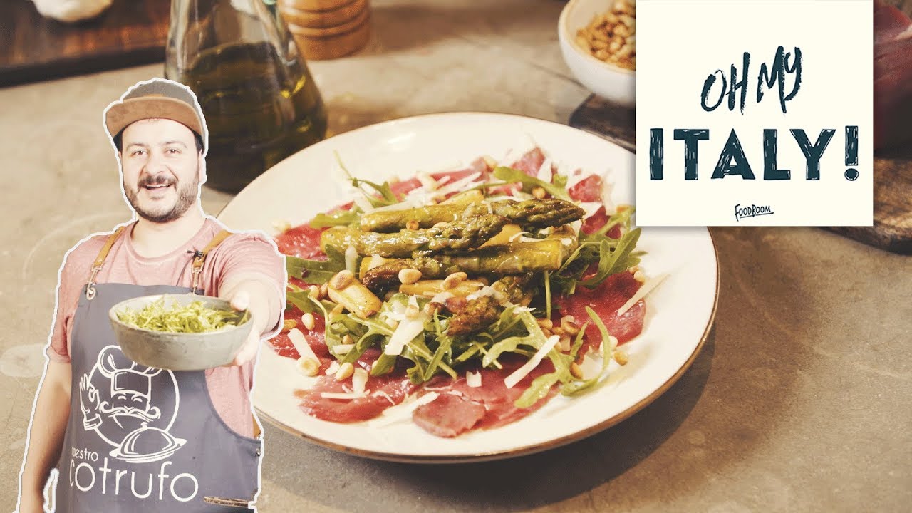 Eine Neuauflage des Klassikers &ndash; Carpaccio vom Rind mit gr&uuml;nem Spargel