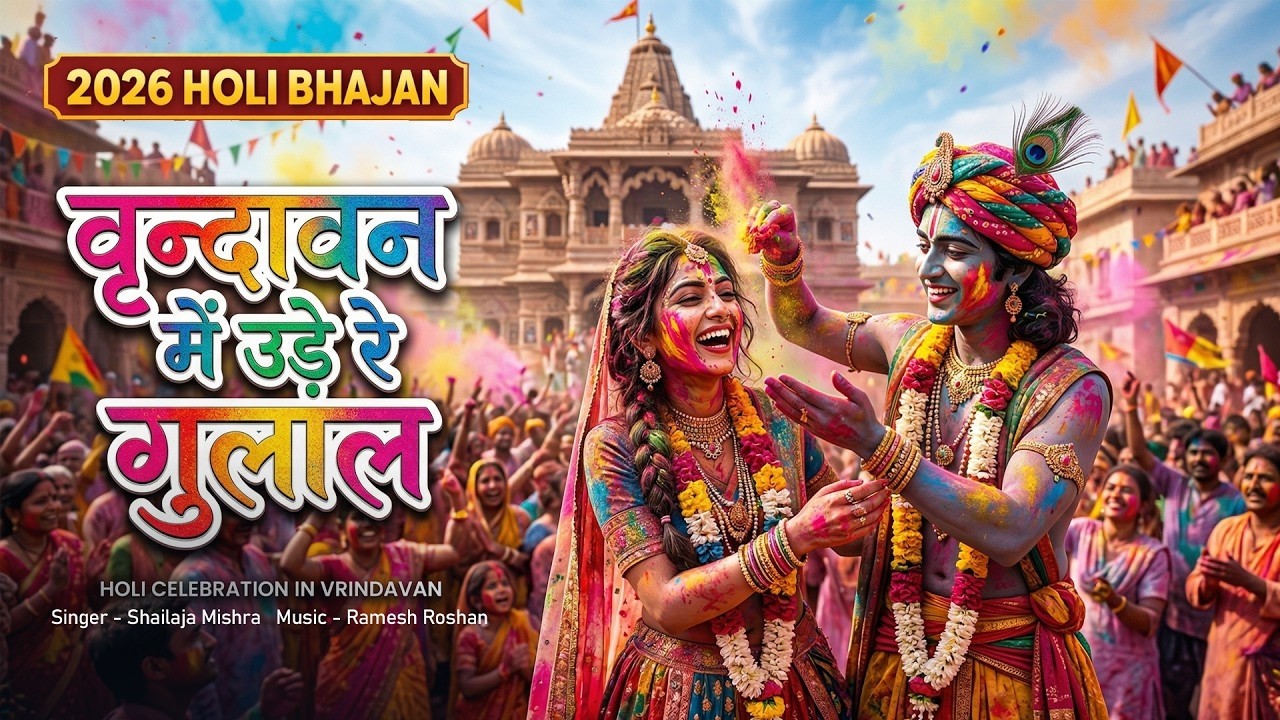 Vrindavan Mein Ude Re Gulal Keh Do Radha Rani Se - वृन्दावन में उड़े रे गुलाल | Holi Bhajan 2026#holi