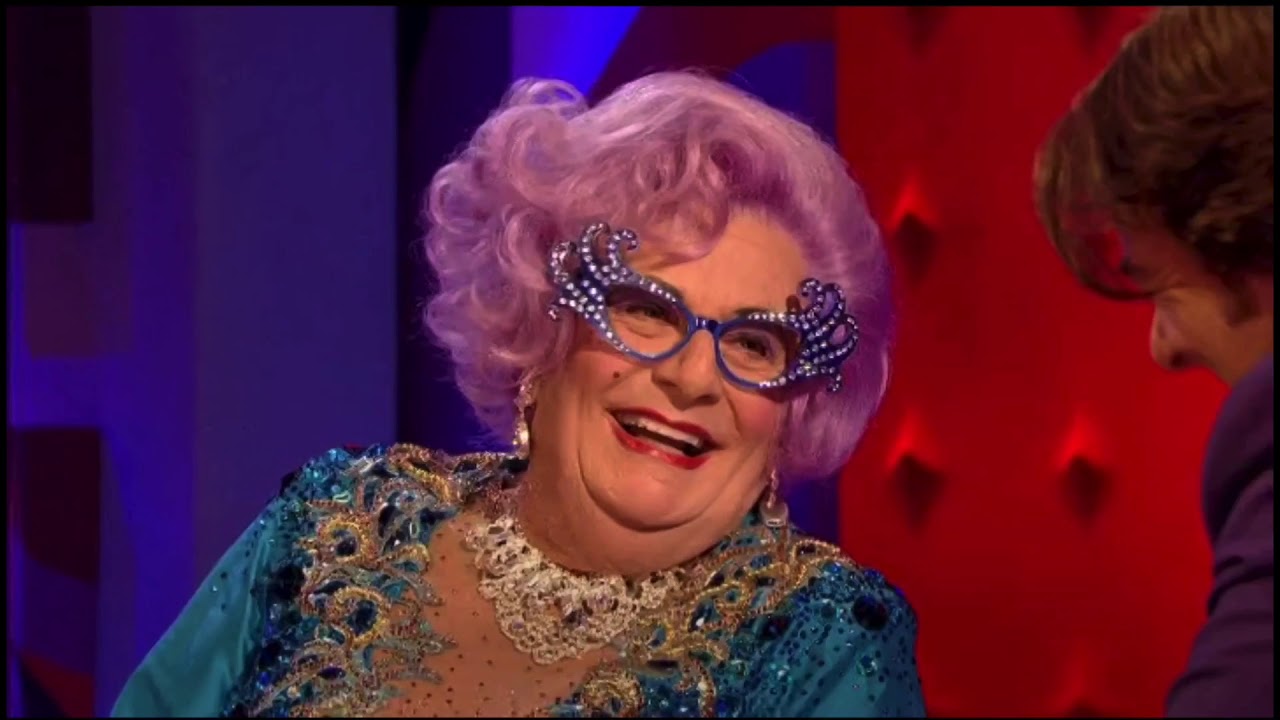 Dame Edna on the Jonathan Ross show, 2008