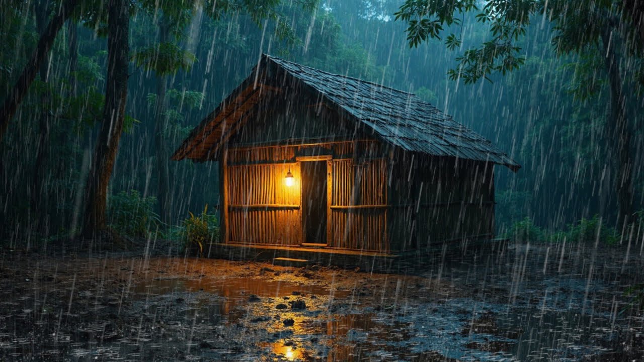 Awake at 3AM? 🌩️ | Heavy Rain & Rolling Thunder for Deep, Uninterrupted Sleep (No Ads)