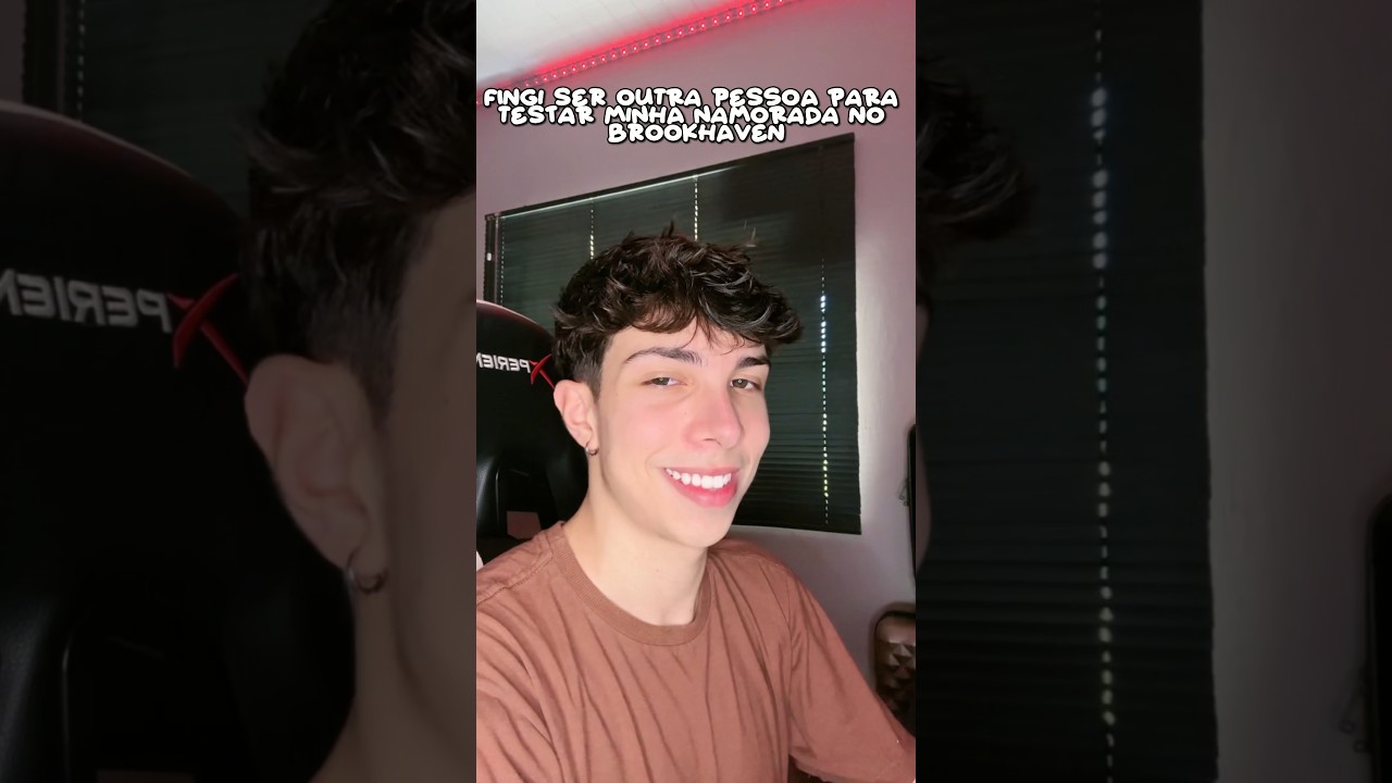 Fingi ser outra pessoa para testar minha namorada! 😳 #roblox #viral #brookhaven