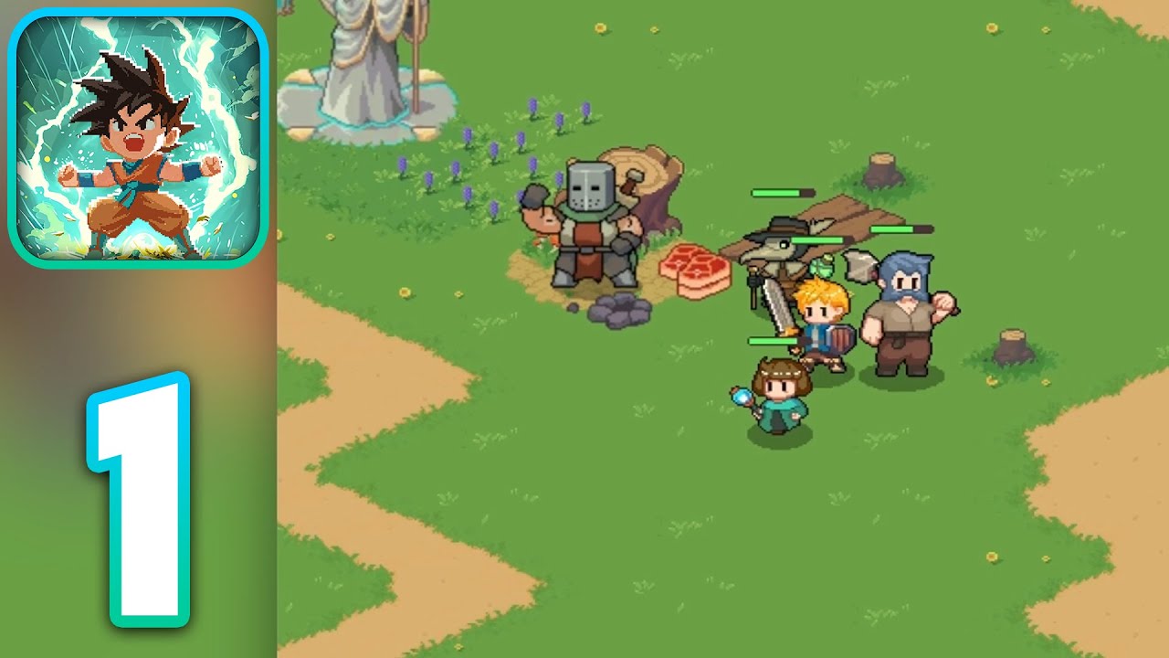 Guardian War: RPG Pixel Games - Walkthrough Gameplay Part 1 - Tutorial & Intro (iOS, Android)
