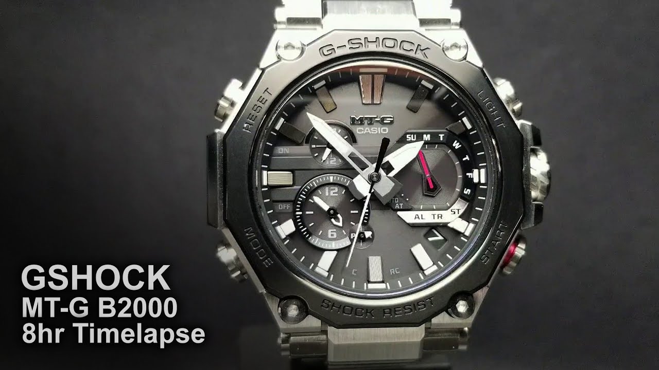 Gshock MTG B2000 - 8hr Timelapse