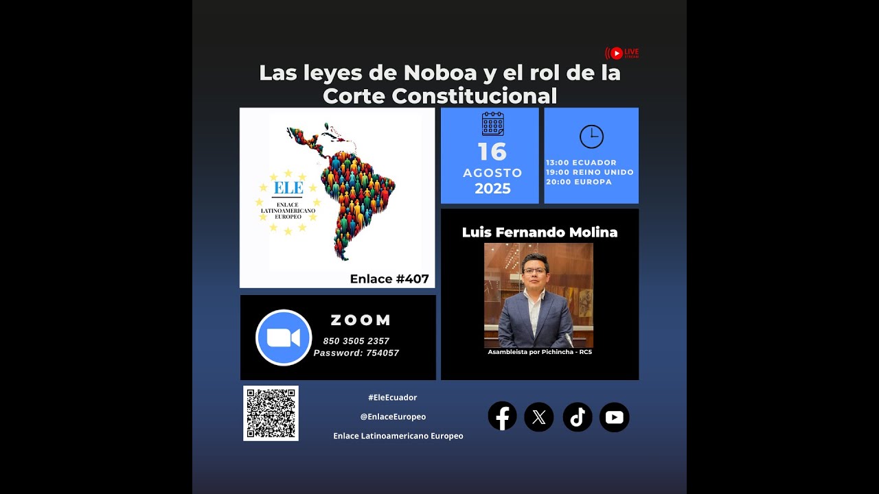 ELE | Luis Molina | Las leyes de Noboa y el rol de la Corte Constitucional