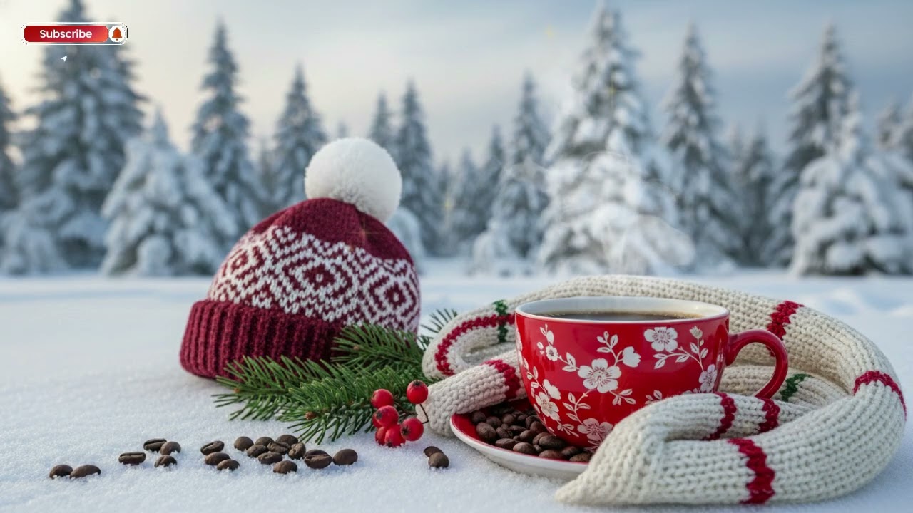 Cozy Winter Jazz ~ A Relaxing Coffee Shop Atmosphere for a Snowy Morning
