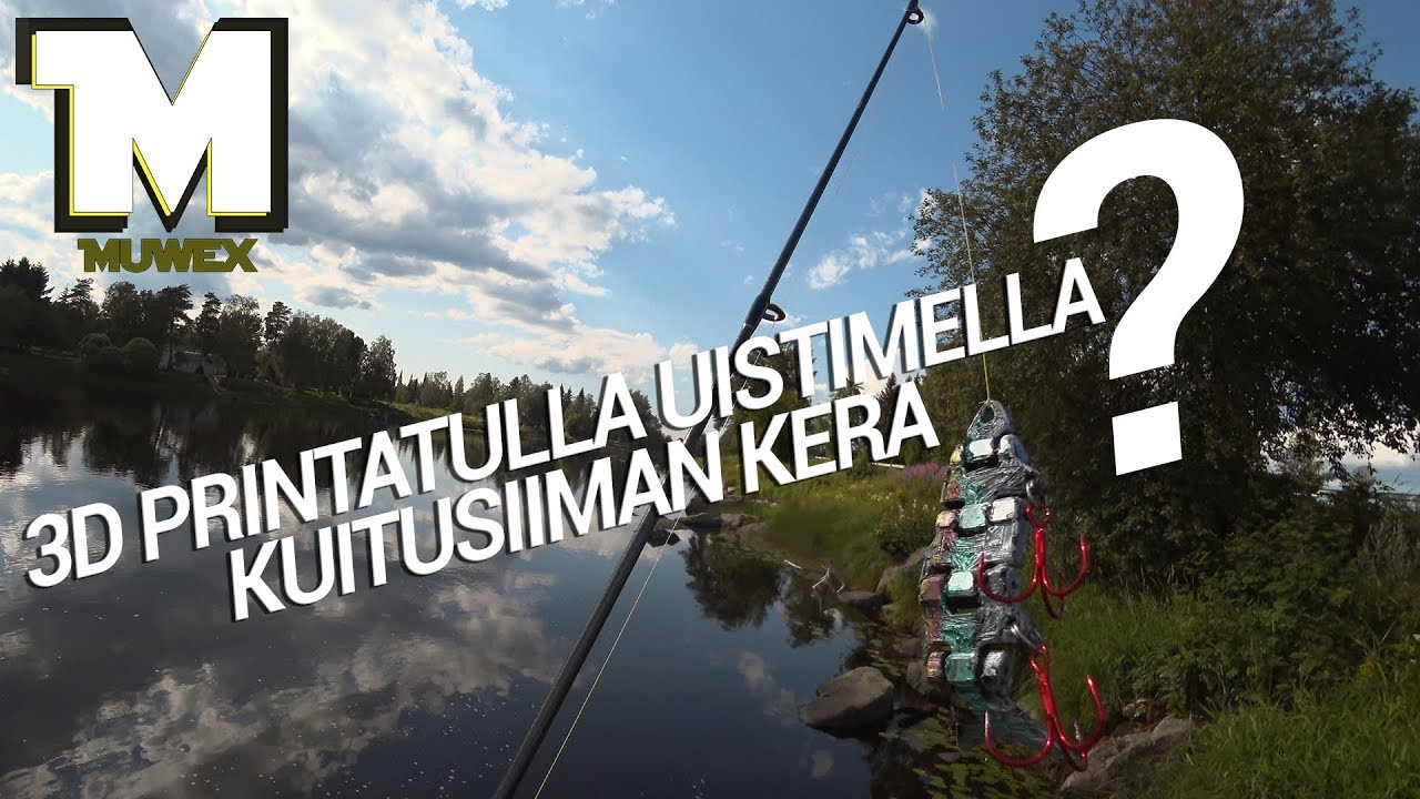 Testissä 3D Printattu uistin - Kuitusiima 0.12