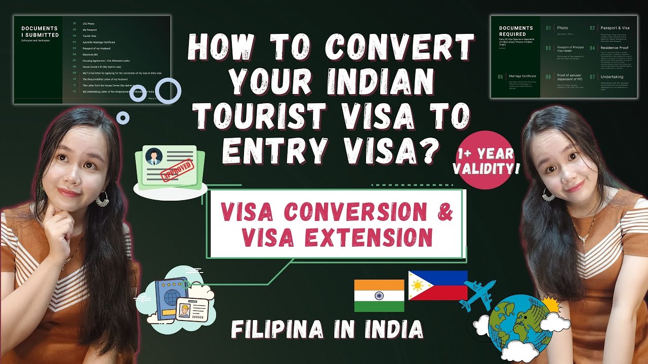 How to Convert your Indian Tourist Visa to Entry Visa X1 | Visa Extension | Filipina Wife in India