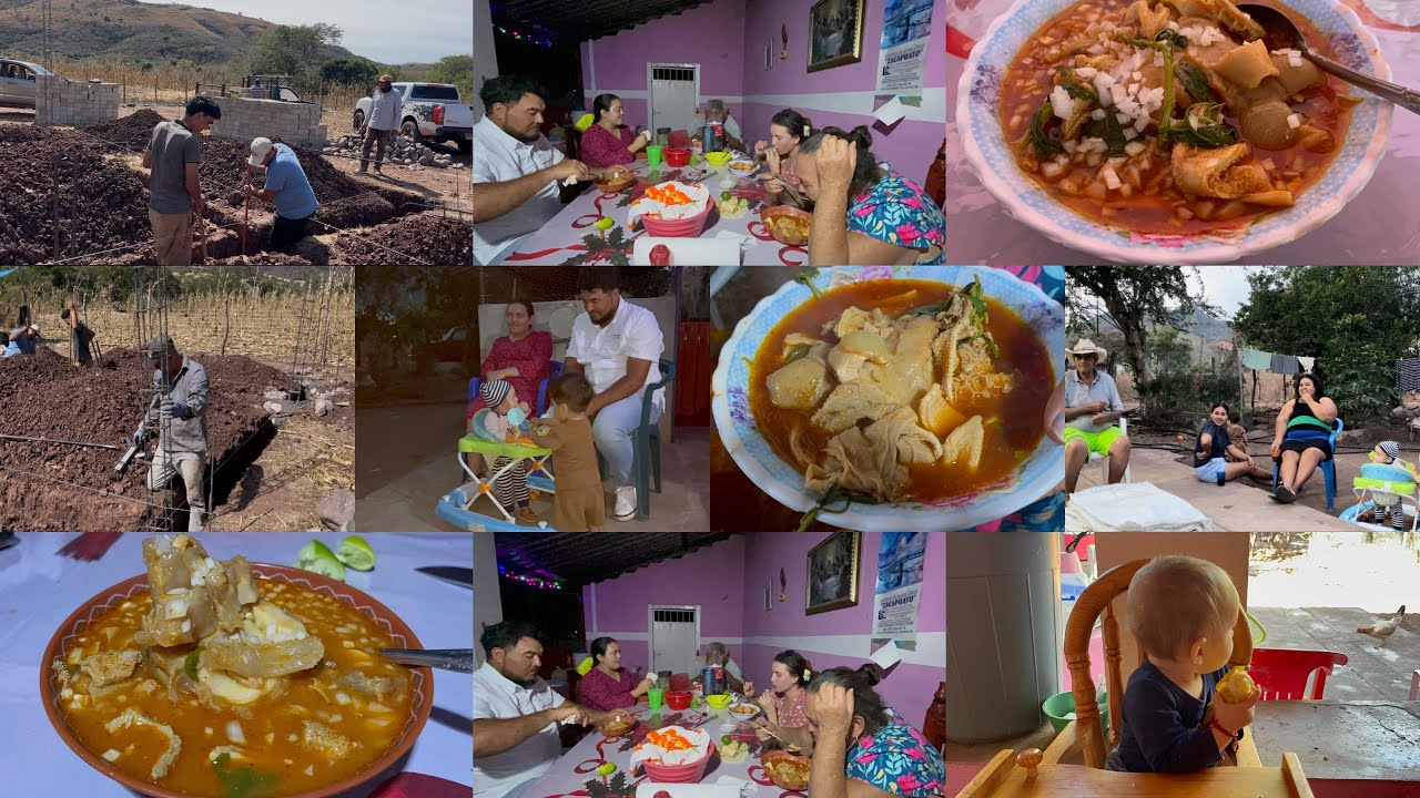 Almorzando RICO Menudo en FAMILIA // Estoy ORGULLOSO de mi Hermano 💪❤️//Entrojando el maíz #familia 