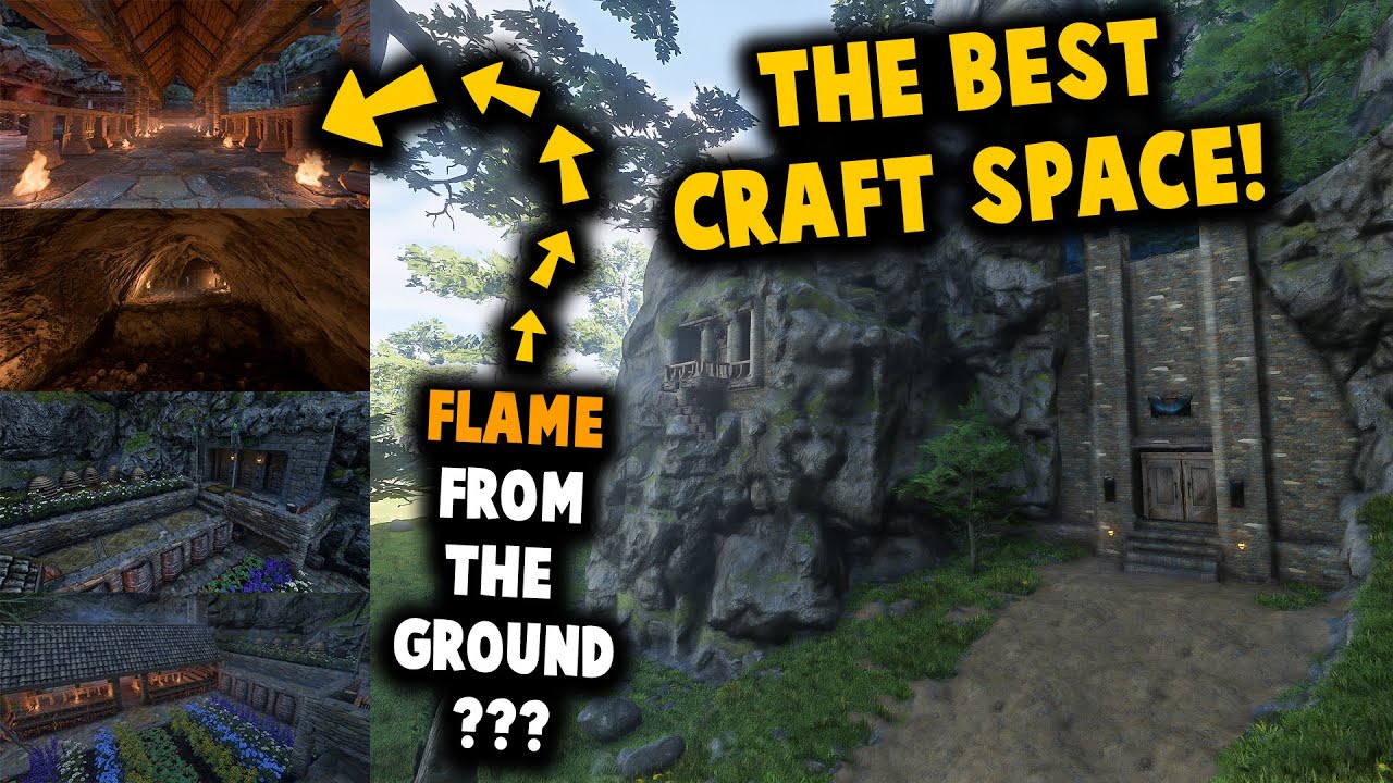 The best craft Space! | Design tips! | Historical Castle | Enshrouded