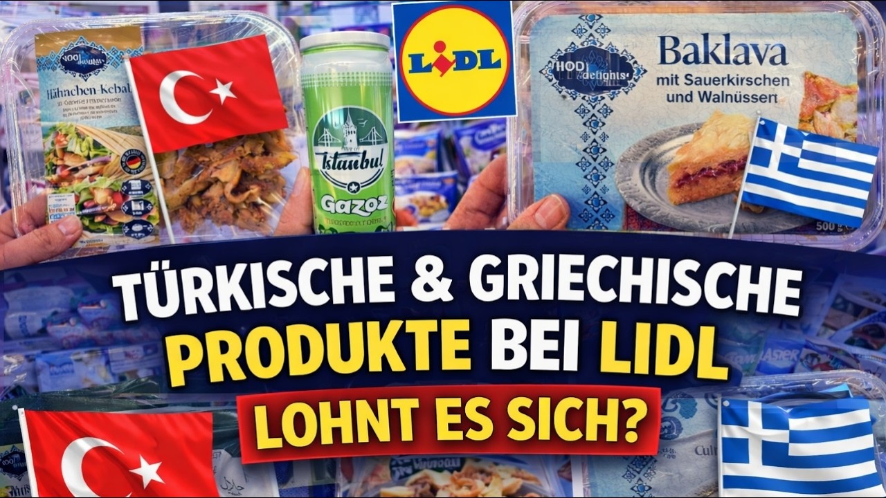 NEUE TÜRKISCHE & GRIECHISCHE WOCHE BEI LIDL 🇹🇷🇬🇷 – DAS MUSST DU PROBIEREN!