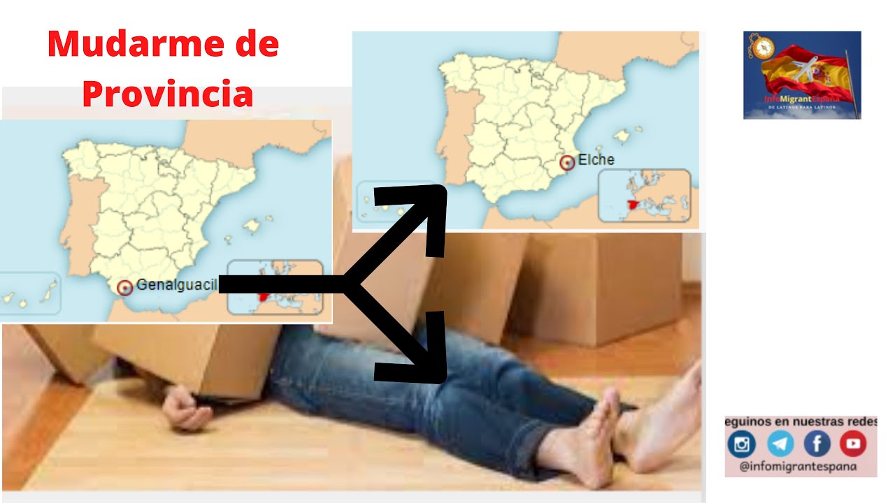 InfoMigrantEspana Mudarse 🚗 de provincia en España 🇪🇸