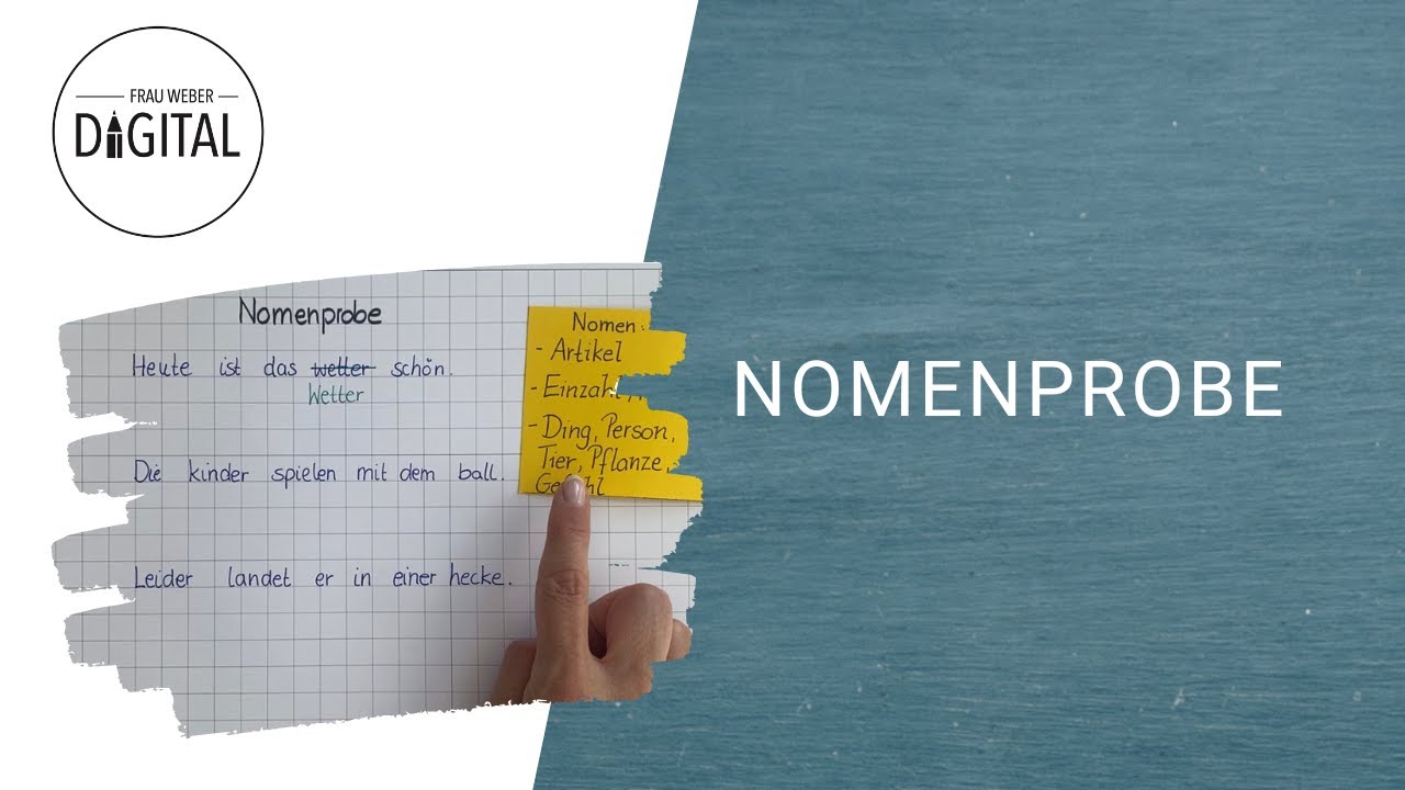 Nomenprobe - so erkennst du, welche Wörter du groß schreiben musst I Klasse 2 (inkl. Arbeitsblatt)