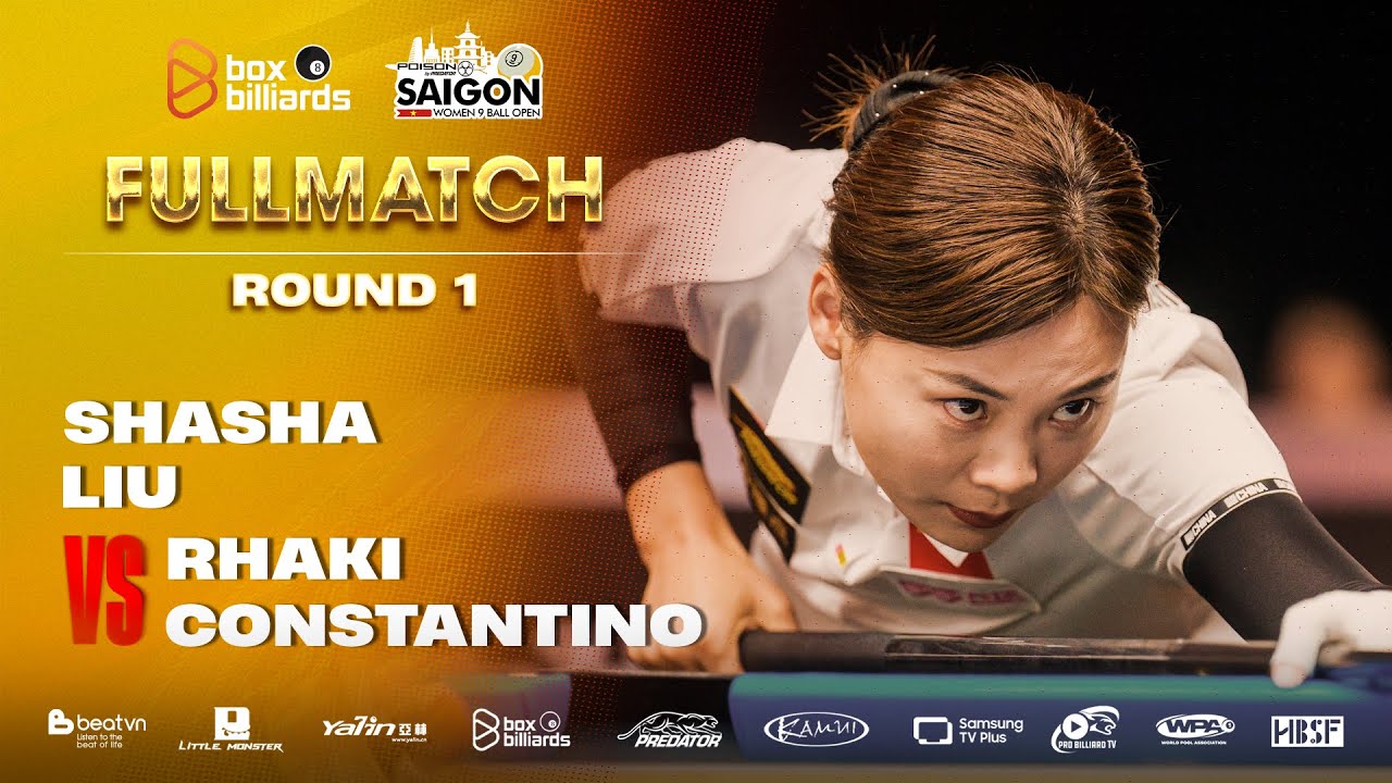 Shasha Liu vs Rhakl Roj Constantino | 2025 POISON CUES SAIGON WOMEN'S 9-BALL OPEN