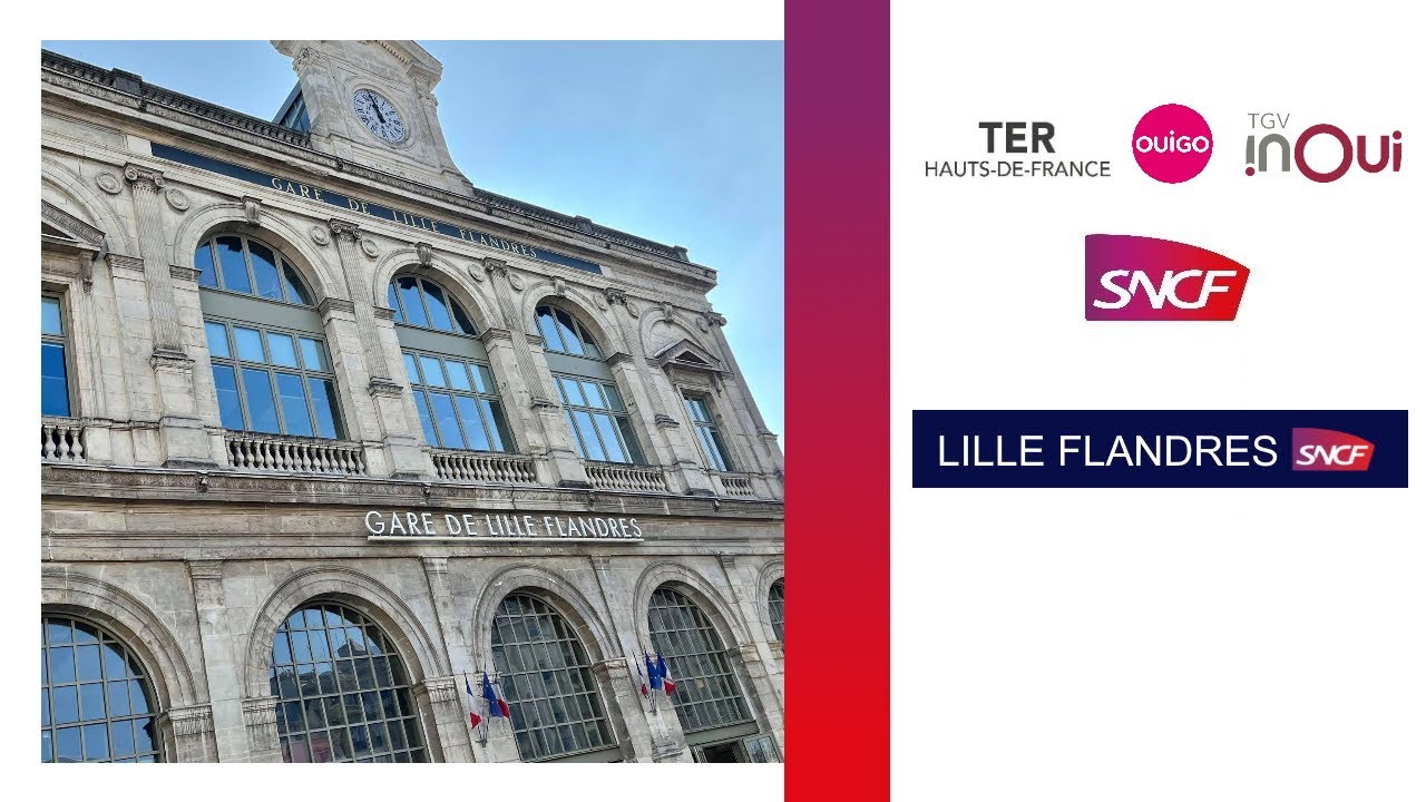 🇫🇷 ⸱ [4K/SNCF] Un samedi en Gare de Lille Flandres - TER Hauts de France / TGV InOui / OUIGO / SNCB