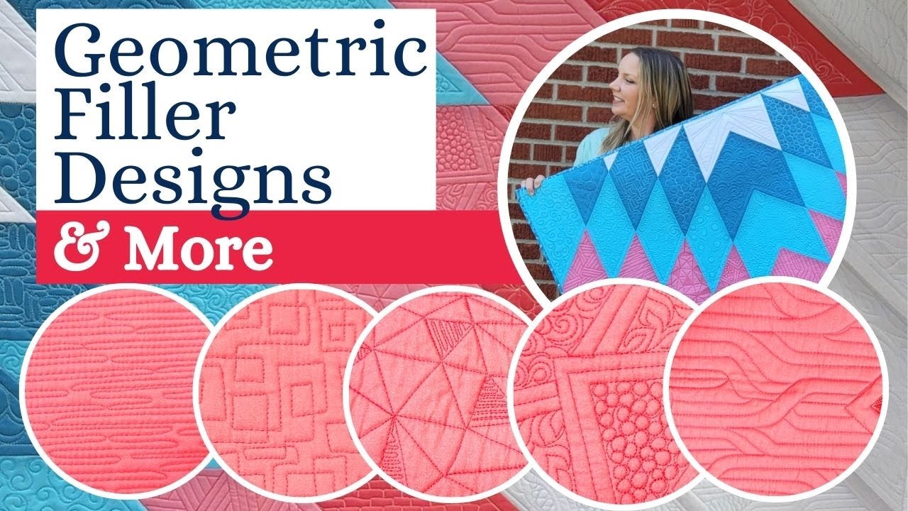 Machine Quilting Geometric Designs: Free-motion Challenge Quilting Along with Angela Walters